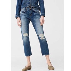 Mango Relaxed Fit Cigar Cropped Boyfriend Jeans
